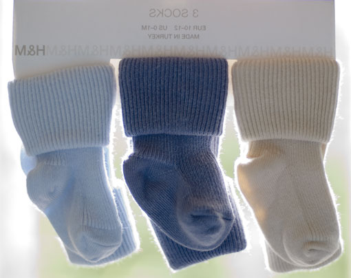 Three little socks
